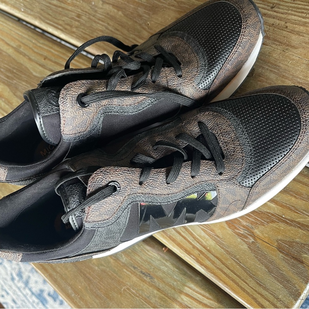 Michael Kors Black and Brown Athletic Shoes never worn. - Picture 3 of 4